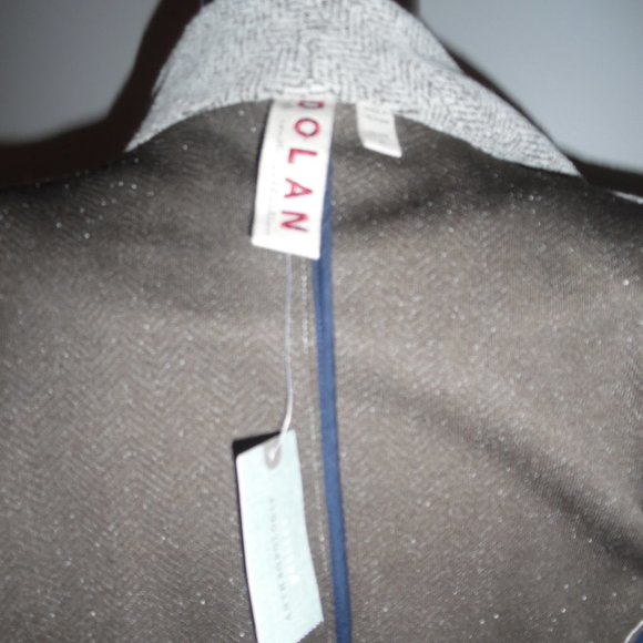 Anthropologie Dolan Northfield Knit Fleece Chevron Open front Sweater Jacket - Picture 10 of 11